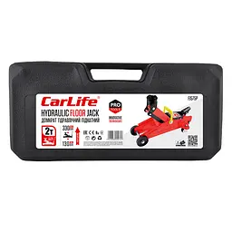 Домкрат гідравлічний підкатний Carlife 2Т 130-330 мм В кейсе 7кг (FJ575P) - мініатюра 3