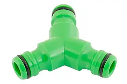 Адаптер трійник для поливального шланга на конектор Mastertool 1/2 x 1/2 x 1/2 92-9312