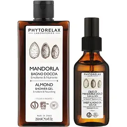 Подарунковий набір Phytorelax Laboratories Sublime Cuddles Sweet Almond: гель для душу 250 мл + олія 100 мл - мініатюра 2
