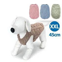 Плюшева зимова куртка XXL-45см-зелений-коричневий-рожевий-синій