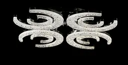 Світлодіодна люстра Splendid Ray L1655/4+4 LED (CH), білий, хром, 168 Вт, від 18-28 м² - мініатюра 3
