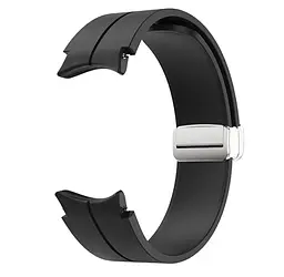 Ремінець Primolux Magnetic Silicone для годинника Samsung Galaxy Watch 4/Watch 5/Watch 5 Pro Black Silver S/M - мініатюра 3