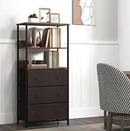 Стелаж Costway Skiff із текстильними ящиками в стилі Loft - мініатюра 5