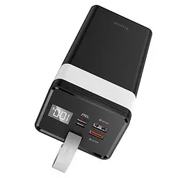 Портативний зарядний пристрій для телефону Power bank HOCO J86 Powermaster з ліхтарем 40000mAh Чорний - мініатюра 3