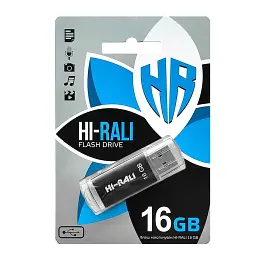 Usb 16Gb Hi-Rali Rocket (V-Cut) series Black