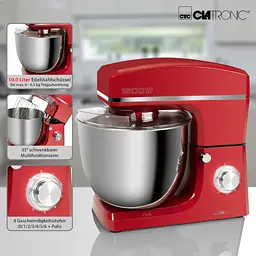 Планетарний міксер - тістоміс Clatronic KM 3765 Red 10 л - мініатюра 4