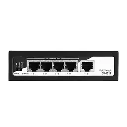 Комутатор PowerLink SP401F 5xFE (4xPoE, 1xUplink), 55Вт, Некерований 2E teh0018106 - мініатюра 7
