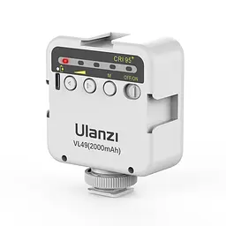 Відеосвітло Ulanzi Vijim Mini LED VL49 Video Light, 6W, White (UV-2215 VL49) - мініатюра 2