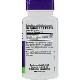 Вітамін D3 Natrol Vitamin D3 Fast Dissolve зі смаком полуниці 5000 МО 90 таблеток - мініатюра 2