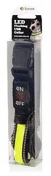 Світлодіодний нашийник для собак Tommi USB M, 40–50 × 2.5 см, зелений