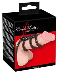 Ерекційні кільця Bad Kitty Cock Ring чорні