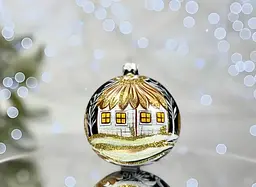 Набір ялинкових куль Санта Шоп Рік Кози 10 см 3 шт. (4820001262858) - мініатюра 6