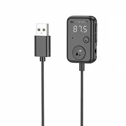 Автомобільний FM модулятор трансмітер з Bluetooth в машину V5.3 Borofone BC49 June USB - мініатюра 3