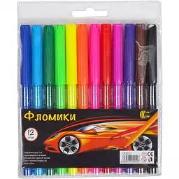 Дитячі фломастери для малювання Фломіки C 858-12, 12 кольорів