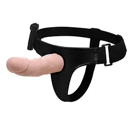 Страпон Ultra Passionate Harness Vibrating тілесний - мініатюра 4