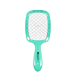 Щітка для волосся Salon Professional продувна 20 см SP0099 SL Зелена з білим
