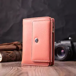Оригінальний гаманець для жінок із натуральної шкіри ST Leather 22499 помаранчевий - мініатюра 10