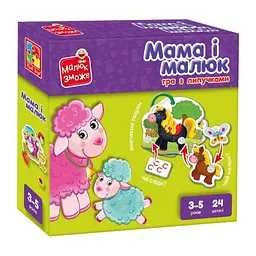 Дитяча настільна гра "Мама і малюк" Vladi Toys VT2100-14 з липучками