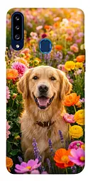 TPU чохол Demsky Flowery labrador для Samsung Galaxy A20s