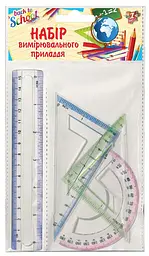 Набір лінійок YES (4 предмети) лінійка 15 см
