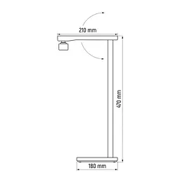 LED лампа настiльна Videx VL-TF22W 18W 3000-6000K 230V білий (VL-TF22W) - мініатюра 9