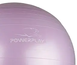 М'яч для фітнесу (фітбол) PowerPlay 4001 Ø65 cm Gymball Ліловий + помпа (PP_4001_65_Lilac) - мініатюра 3
