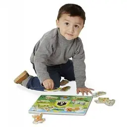 Розвиваюча іграшка Melissa&Doug Рамка-вкладиш Домашні тварини 8 ел (MD19053) - мініатюра 4