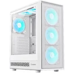 Корпус GameMax Storm 2 AW, білий, без БЖ, Midi Tower, ATX / Micro ATX / Mini-ITX, 1xType-C / 1xUSB 3.0 / 1xUSB 2.0, макс. CPU -