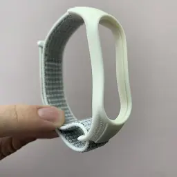 Ремінець для фітнес-браслету Xiaomi Mi Band 7, Тканинний, Nylon Fix Loop, Mix Color (білий)