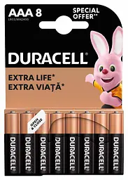 Лужні батареї Duracell AAA, 8 шт. (6409630) - мініатюра 2