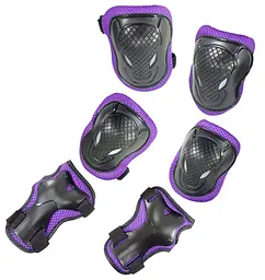 Комплект дитячого захисту А19 XS (3-7 р) чорно-фіолетовий (G0002697)