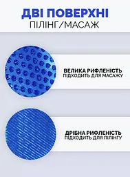 Масажна щітка рукавичка силіконова антицелюлітна Синій 87667 - мініатюра 9
