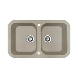 Кухонна мийка Adamant Twins 765x470x190 Sand сахара 298223, Sand