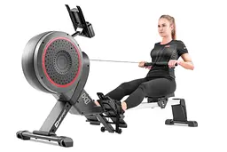 Гребний тренажер  Hop-Sport HS-100AR Roam аеромагнітний сірий + мат - мініатюра 7