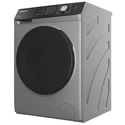 Пральна машина Hitachi фронтальна, 8кг, 1400, A+++, 60см, дисплей, пара, інвертор, люк чорний, cріблястий - мініатюра 4