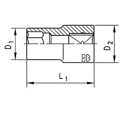 Головка торцева Wurth 1/2" TX Е18 Zebra (071513218) - мініатюра 2