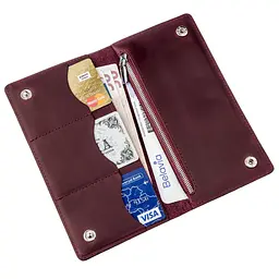 Жіночий шкіряний гаманець SHVIGEL 19х9,5х1 см acs0016079 - мініатюра 3