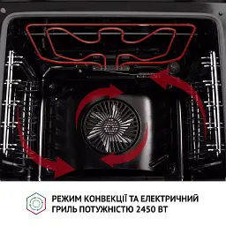 Духова шафа електрична Perfelli Diamond 6D8L Inox - мініатюра 12
