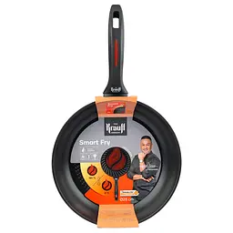 Набір сковорідок 28 см,24 см та Сковорідка WOK 28 см Smart Fry + Набір дошок Frische та Скляна кришка 24-28см Prime
