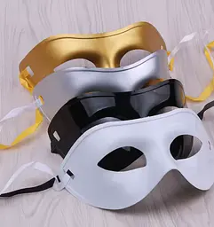 Венеціанська маскарадна маска, золота Афродита maskgold 103327 - мініатюра 2