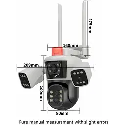 IP камера спостереження AMST Wi-Fi 16 Мп 10-Х ZOOM вулична поворотна - мініатюра 6