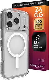 Чохол протиударний для iPhone 17 Pro Max (6.9") ZAGG Gear4 Crystal Palace MagSafe Clear Case Прозорий - мініатюра 8