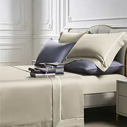 Комплект постільної білизни Lovely Svi сатин люкс 300ТС (135г/м2) Полуторний Beige (190326) - мініатюра 3