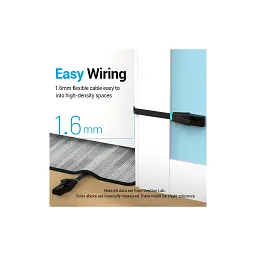 Патч-корд 3м, UTP cat 6 RJ-45 flat black Vention (IBJBI) - мініатюра 4