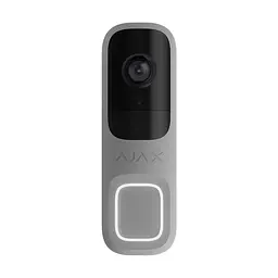 Відеодзвінок з WiFi 4Mp Ajax DoorBell Gray із вбудованим штучним інтелектом та ІЧ датчиком руху (26-00558)