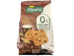 Печиво Florbu Desayuno 5 Cereales Chocolate без цукру 310 г (8411414013227)