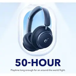 Навушники бездротові Anker SoundCore Space Q45 сині - мініатюра 7