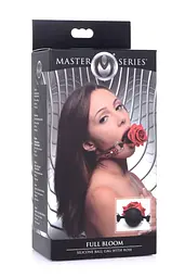 Кляп з кулькою Master Series Eye-Catching Ball Gag With Rose: Естетика БДСМ та романтичне домінування - мініатюра 8