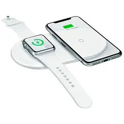 Бездротовий зарядний пристрій Baseus Smart 2in1 Wireless Charger Type-C Version White