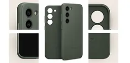 Оригінальний шкіряний чохол для Samsung Galaxy S23 (6.1") Leather Cover Case EF-VS911LGEGRU Green - мініатюра 3